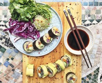 Sushi på quinoa: veganskt och alldeles fantastiskt!