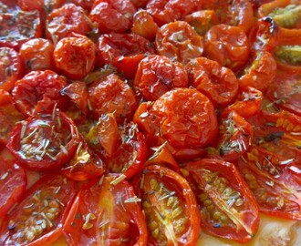 Tarte fine aux tomates cerises