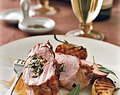Stuffed Pork Tenderloins with Bacon and Apple-Riesling Sauce