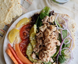 Tuna Salad with Homemade Flatbreads