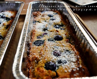 Coconut Blueberry Muffin Loaf!