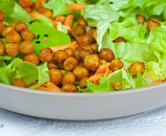 Salade de pois chiche grillés (vegan)