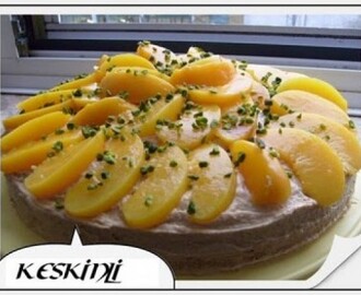 Kahveli Seftalili Pasta Mokka Pfirsisch Torte