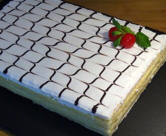 Receta Tarta o pastel milhojas Napoleón - Recetas de cocina, paso a paso, tutorial