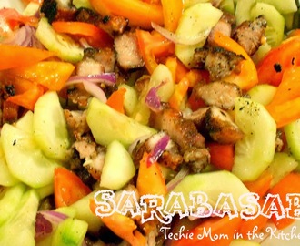 SARABASAB (Vegetable Salad with Grilled Pork Belly)
