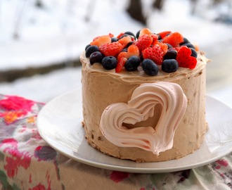 Made with love - Limetkový dort s lesním ovocem zjemněný ganache z bílé čokolády