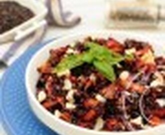 Salade de riz noir à la grecque