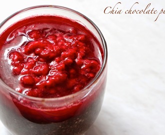 Recipe: Chia chocolate puding with raspberries