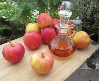 El vinagre de sidra de manzana para una bebida adelgazante