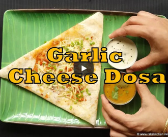 Garlic Cheese Dosa Recipe Video