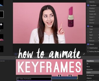 HOW TO USE KEYFRAMES TO ANIMATE IMAGES, TEXT, AND VIDEOS IN FINAL CUT PRO X | BEAUTY EDITING 101