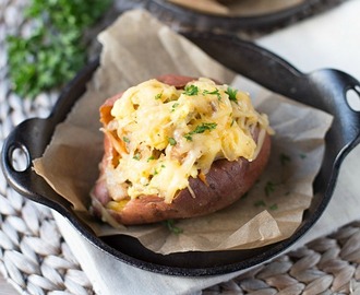 Breakfast Sweet Potatoes with Eggs and Sausage
