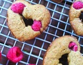 Baked Whole-Wheat Raspberry Doughnuts