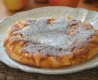 {AVEC GLUTEN, LACTOSE} Gâteau aux Pommes 🍎 à la poêle... Pratique, rapide et surprenant