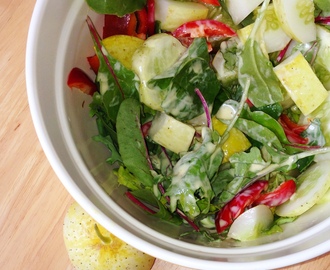Peek-a-Boo Lemon Cucumber Salad