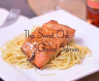 Thai Sweet Chili Glazed Salmon | #SundaySupper