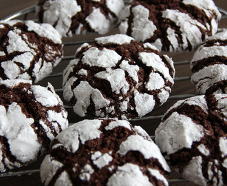 Čokoládové crinkles sušenky