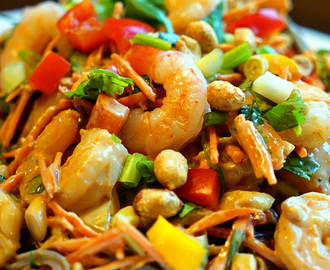 Thai Shrimp Salad with Buckwheat Noodles