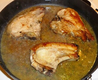 Quick and Easy Pork Chops in a Sage, Mustard and Maple Syrup Sauce Recipe