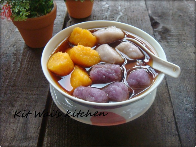 台湾九份芋圆 ~ Jiufen Taro and Sweet Potatoes Balls