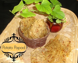 Potato Papad Recipe / Aloo Papad Recipe / Aloo ka Papad Recipe - How to make Aloo papad at home