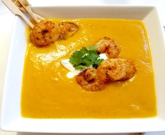 Curry Butternut Squash Coconut Soup with Turmeric