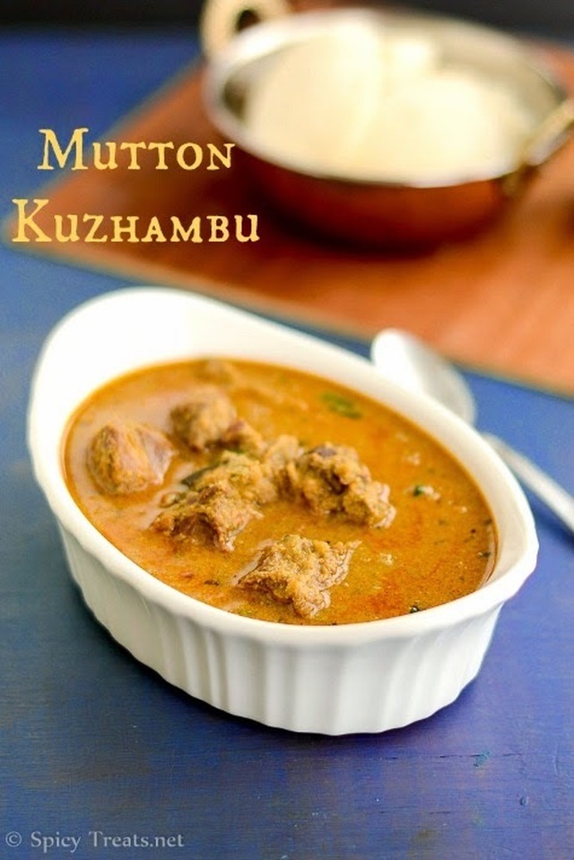 Mutton Kuzhambu Recipe | South Indian Style Mutton Curry(With Coconut)