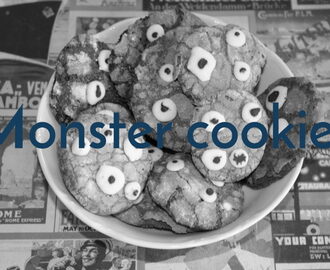 Recept – Monster cookies | Halloweenské sušenky