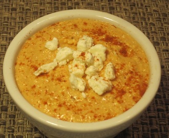 Roasted Red Pepper and Feta Hummus