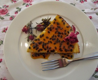 Passionfruit and ricotta cheesecake   (Cheesecake de Maracuyá)