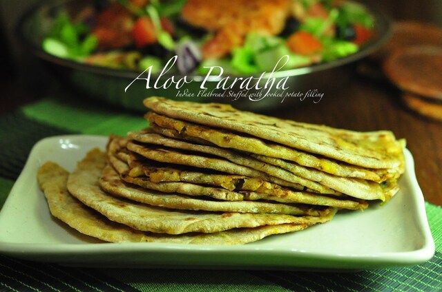 Aloo Paratha – Stuffed Indian Flatbread with Cooked Potato Filling
