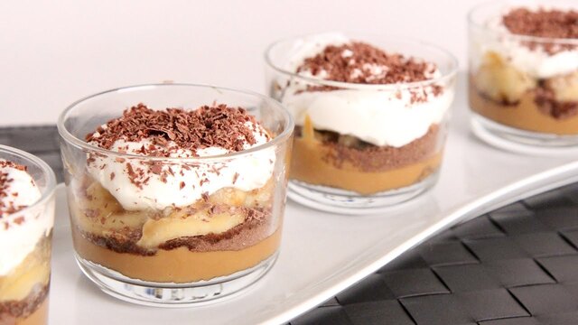 Banoffee Parfaits Recipe - Laura Vitale - Laura in the Kitchen Episode 988