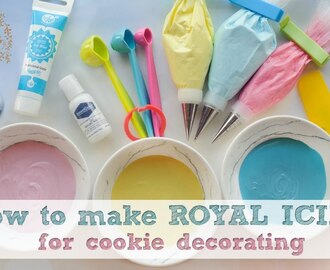 How to make ROYAL ICING - PLUS how to store your icing for future use
