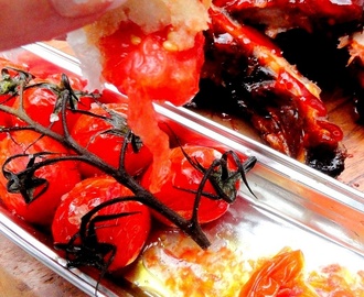 Pomidory San Marzano zapiekane z oliwą i czosnkiem