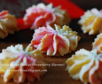 Dahlia Butter Cookies (Strawberry Flavour） 草莓口味花开福贵牛油饼