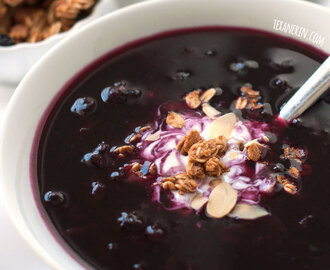 Healthier Swedish Blueberry Soup (vegan, gluten-free, dairy-free)