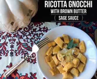 Pumpkin Ricotta Gnocchi with Brown Butter Sage Sauce Recipe