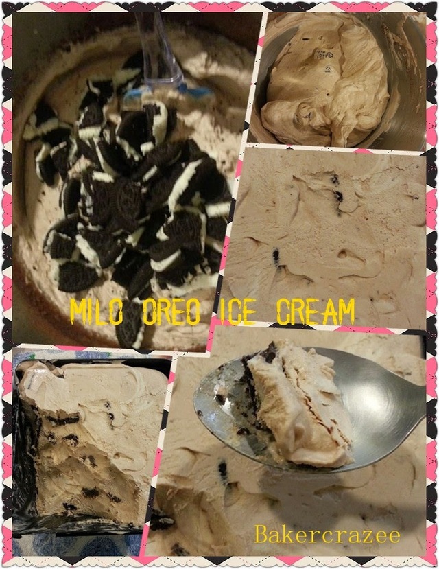 Milo oreo ice cream