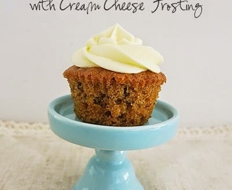 Carrot & Walnut Cupcake with Cream Cheese Frosting