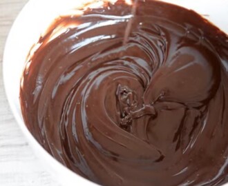 Cómo  hacer ganache de chocolate