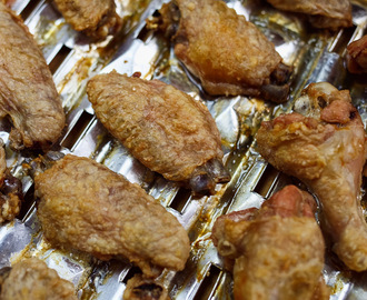 Skrzydełka z kurczaka – bez tłuszczu, pieczone, totalnie chrupiące