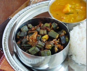 Vendakkai curry / Okra curry - version 2