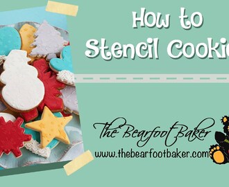 How to Stencil Cookies with Royal Icing | The Bearfoot Baker