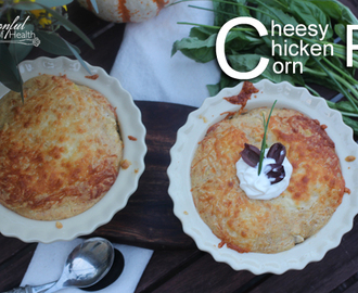 Cheesy Corn Bread Chicken Pie {egg & gluten free}