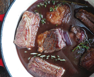 Braised Short Ribs + Pour Generously Wine Campaign