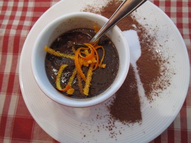 chocolate and orange cream brulée