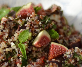 Simple avec un taboulÃ© de quinoa aux figues