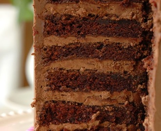 "the best ever" moist & delicious chocolate cake with chocolate buttercream frosting