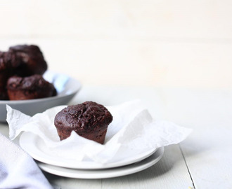Chocolate banana muffins