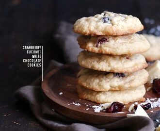 Cranberry Coconut White Chocolate Cookies